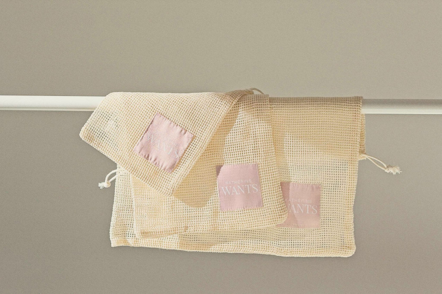 Set of 3 Organic cotton mesh bags