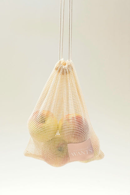 Set of 3 Organic cotton mesh bags