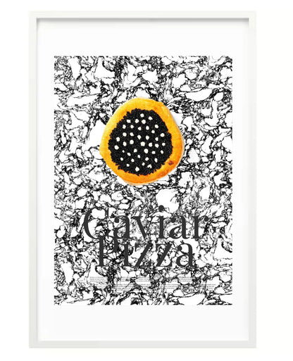 Caviar pizza Poster